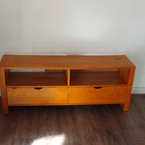 Wood stand with storage 2 - wood, storage,