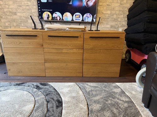 Wood effect stand 180cm - stand, 180cm,