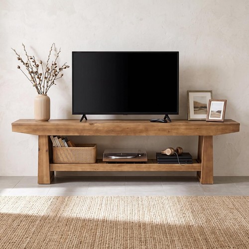 Rustic solid wood - 70.9-in,
