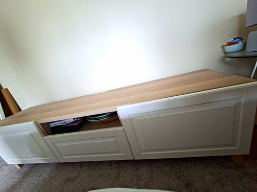 White light wood stand - white, &