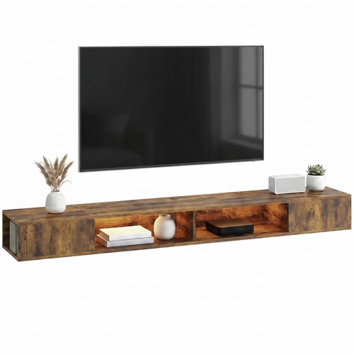 Homcom stand with rgb led - homcom,