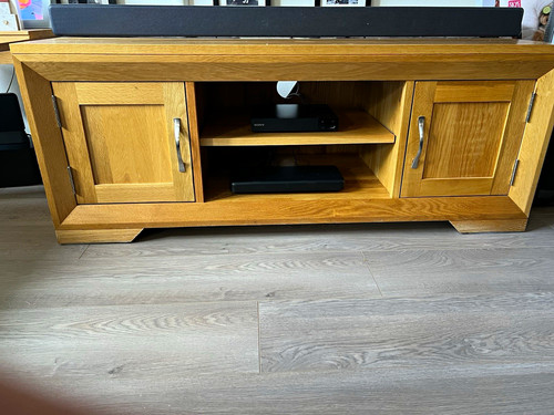 Brown wooden freestanding - wooden, tv