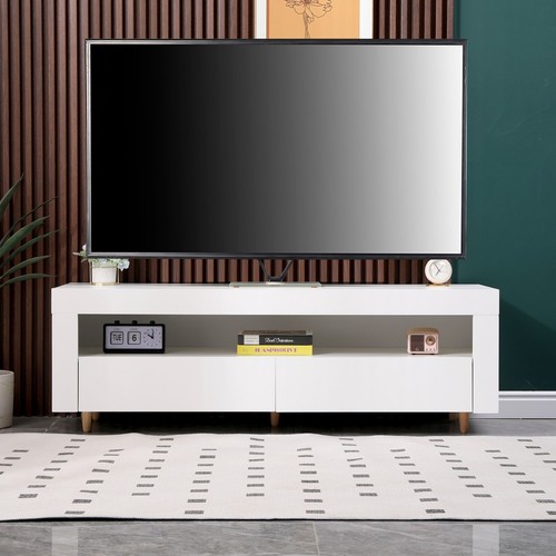White stand cabinet 140cm - stand,