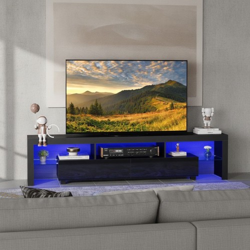 Modern 200cm black - modern, gloss