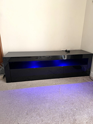Black freestanding stand - freestanding, tv