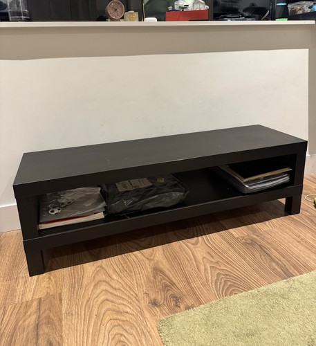 Black stand table with - tv,