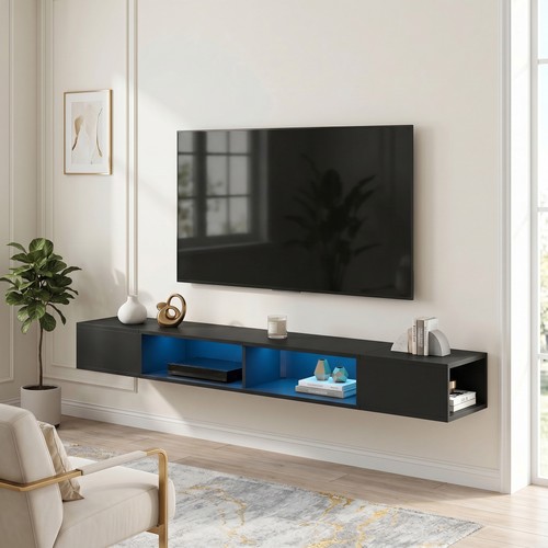 Homcom stand with rgb - homcom,