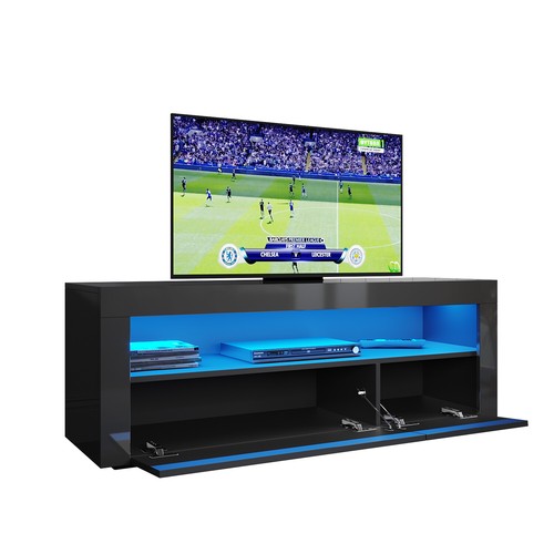 Modern black stand with - modern, led