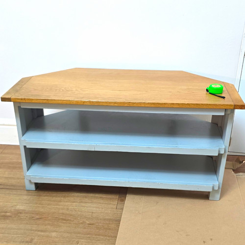 Grey oak effect wood tv - grey, &