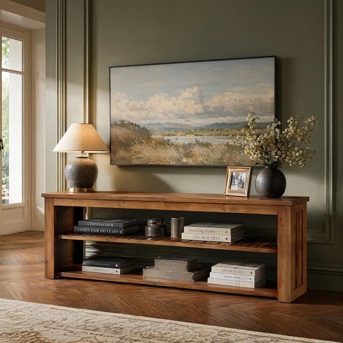 Farmhouse solid wood tv - farmhouse,