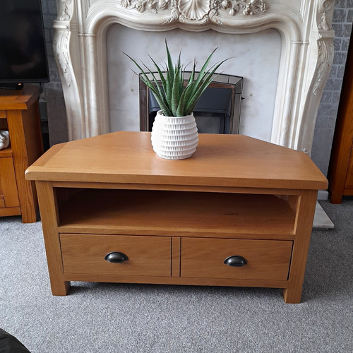 Wood stand media unit - wood,