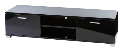 Black stand for smart tv - black,