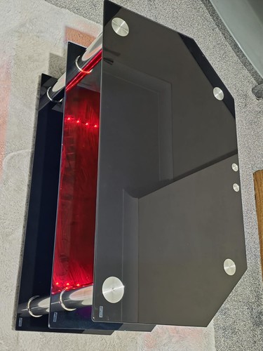 Black glass chrome led - black,